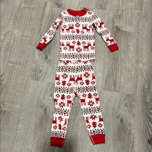 Hanna Andersson Red and White Kids Pajama Set